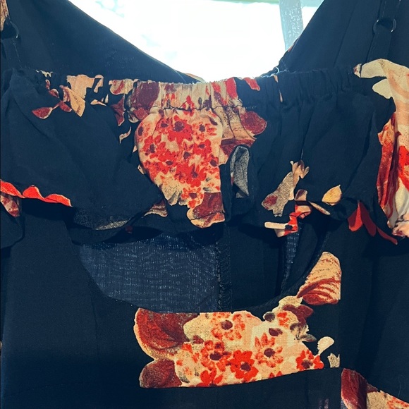 Floral Maxi Dress with Slit - Picture 11 of 11